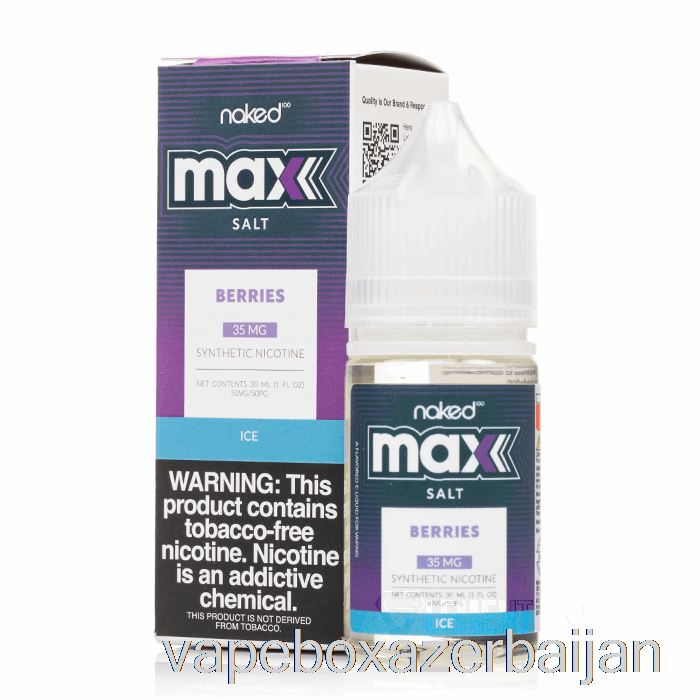 Vape Box Azerbaijan ICE Berries - Naked MAX Salt - 30mL 35mg